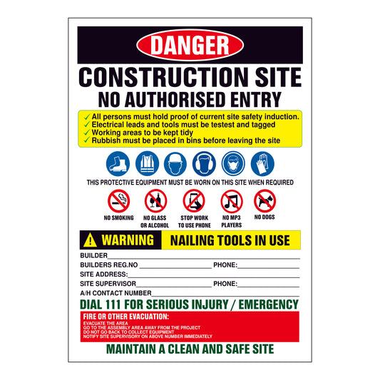 Construction Site Sign