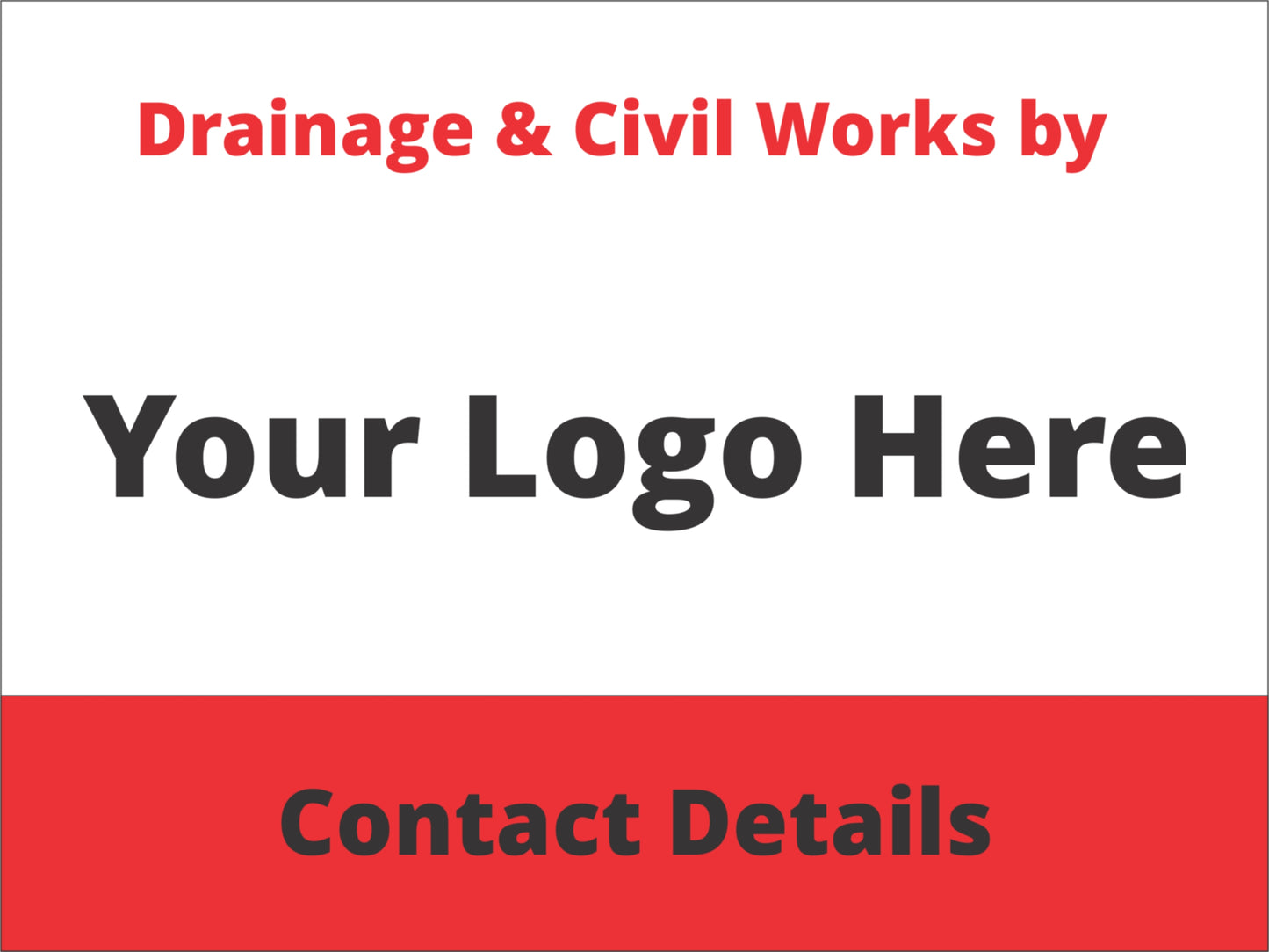 Drainage & Civil Works by Sign