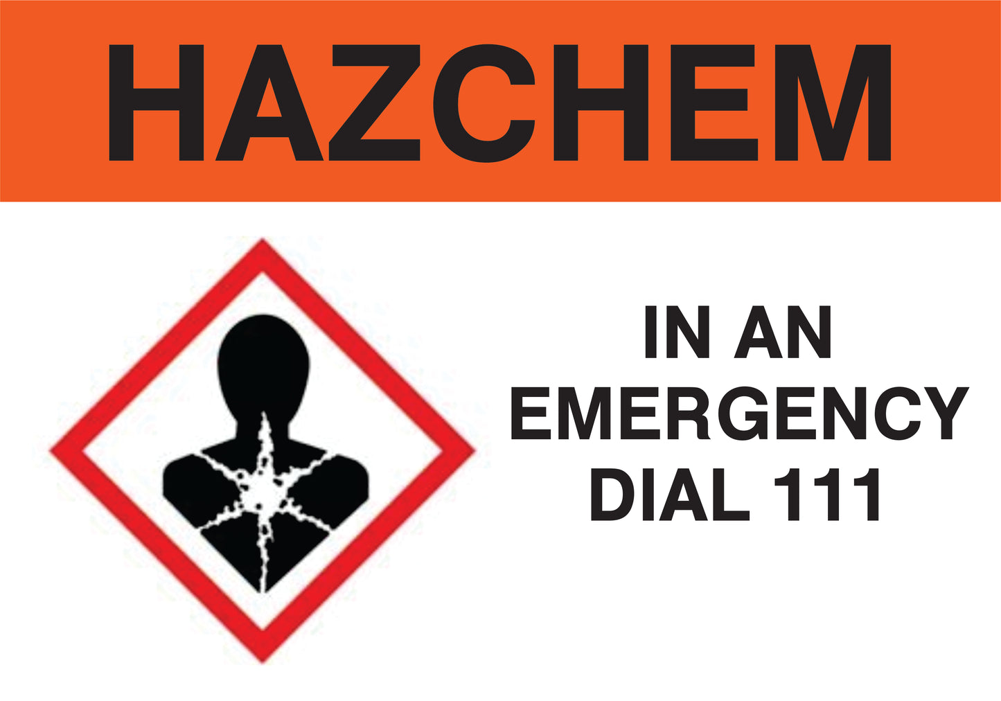 Hazchem Chronic Toxic Sign – Durable Safety Signs NZ