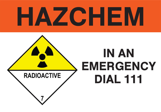 Buy Hazchem Radioactive Sign – Durable & Compliant Safety Signage