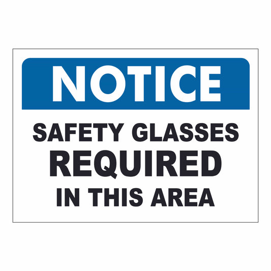 Safety Glasses Required