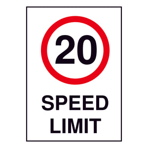 20KM Speed Limit