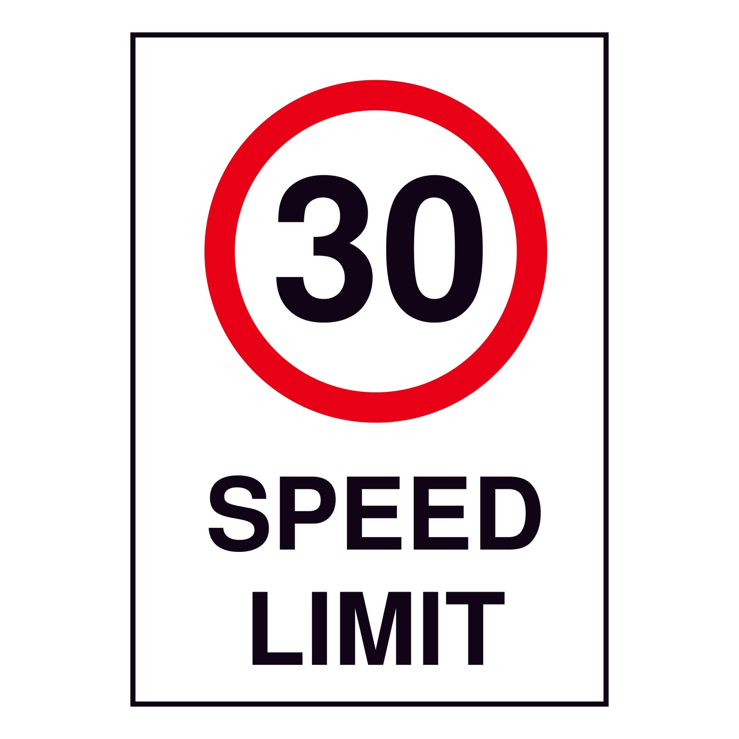 30KM Speed Limit