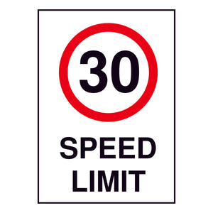 30KM Speed Limit