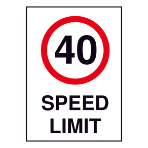 40KM Speed Limit