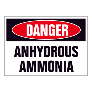 Danger Anhydrous Ammonia