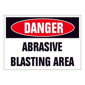 Danger Abrasive Blasting Area