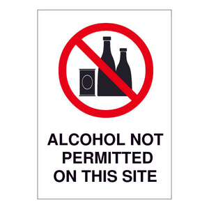 Alcohol Not Permitted on Site