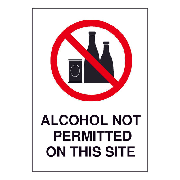 Alcohol Not Permitted on Site