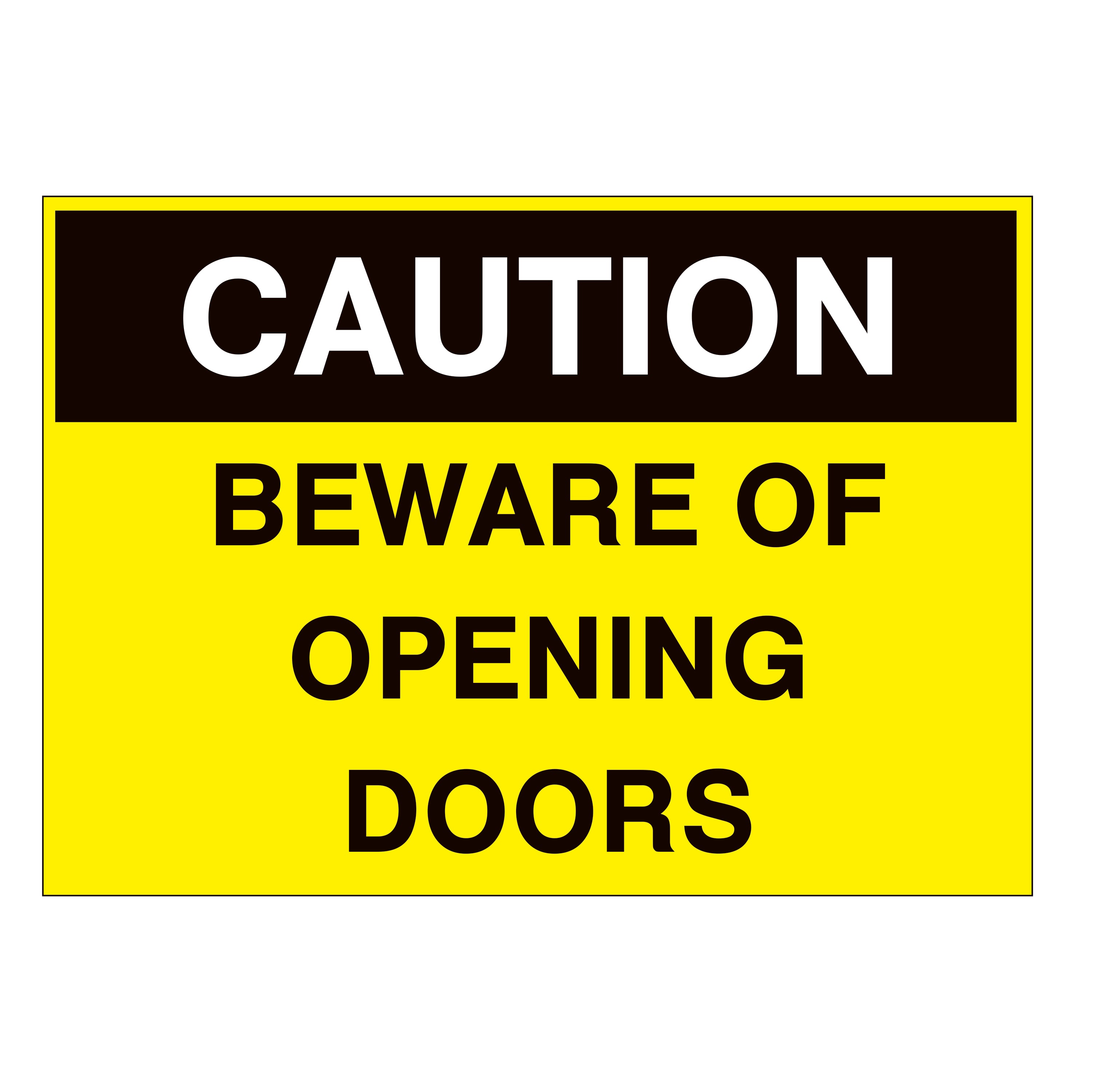 Beware Open Window Caution Beware of Opening Doors – Online NZ Signs