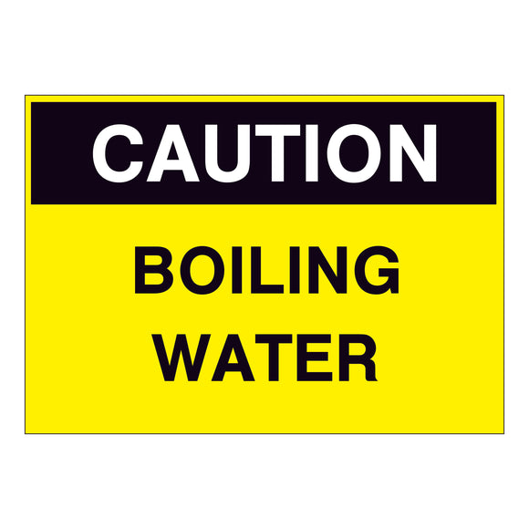 Caution Boiling Water Sign