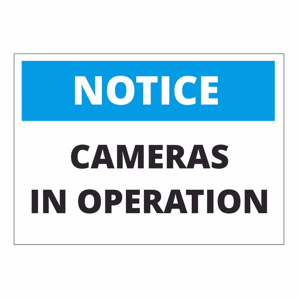 Notice Cameras in Operation