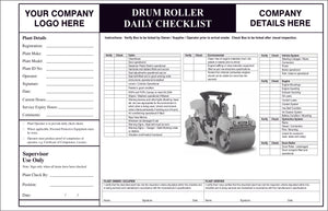 Drum Roller Daily Checklist Book