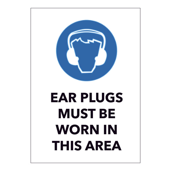 Ear Plugs must be worn in this area