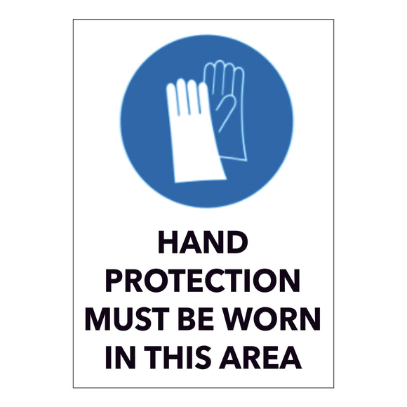 Hand Protection must be worn in this area