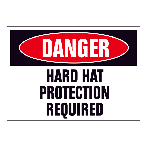 Danger Hard Hat Protection Required