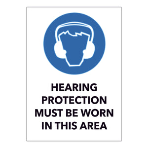 Hearing Protection must be Worn in this Area