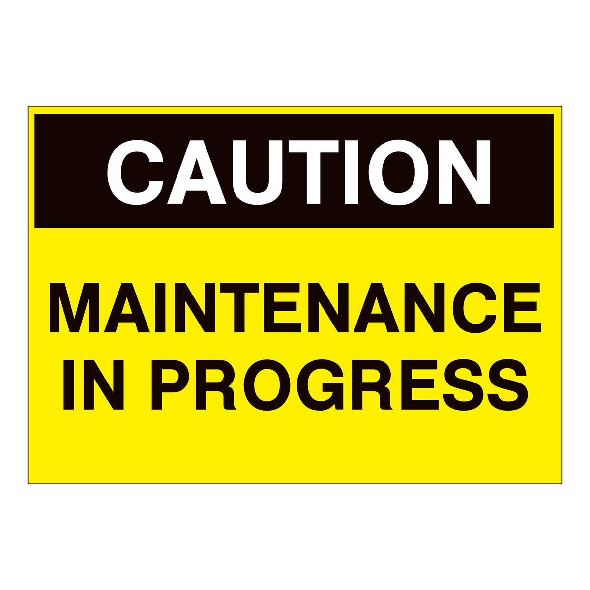 Caution Maintenance in Progress Sign – Online NZ Signs