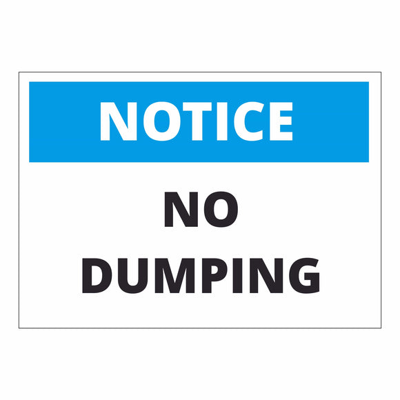 Notice No Dumping