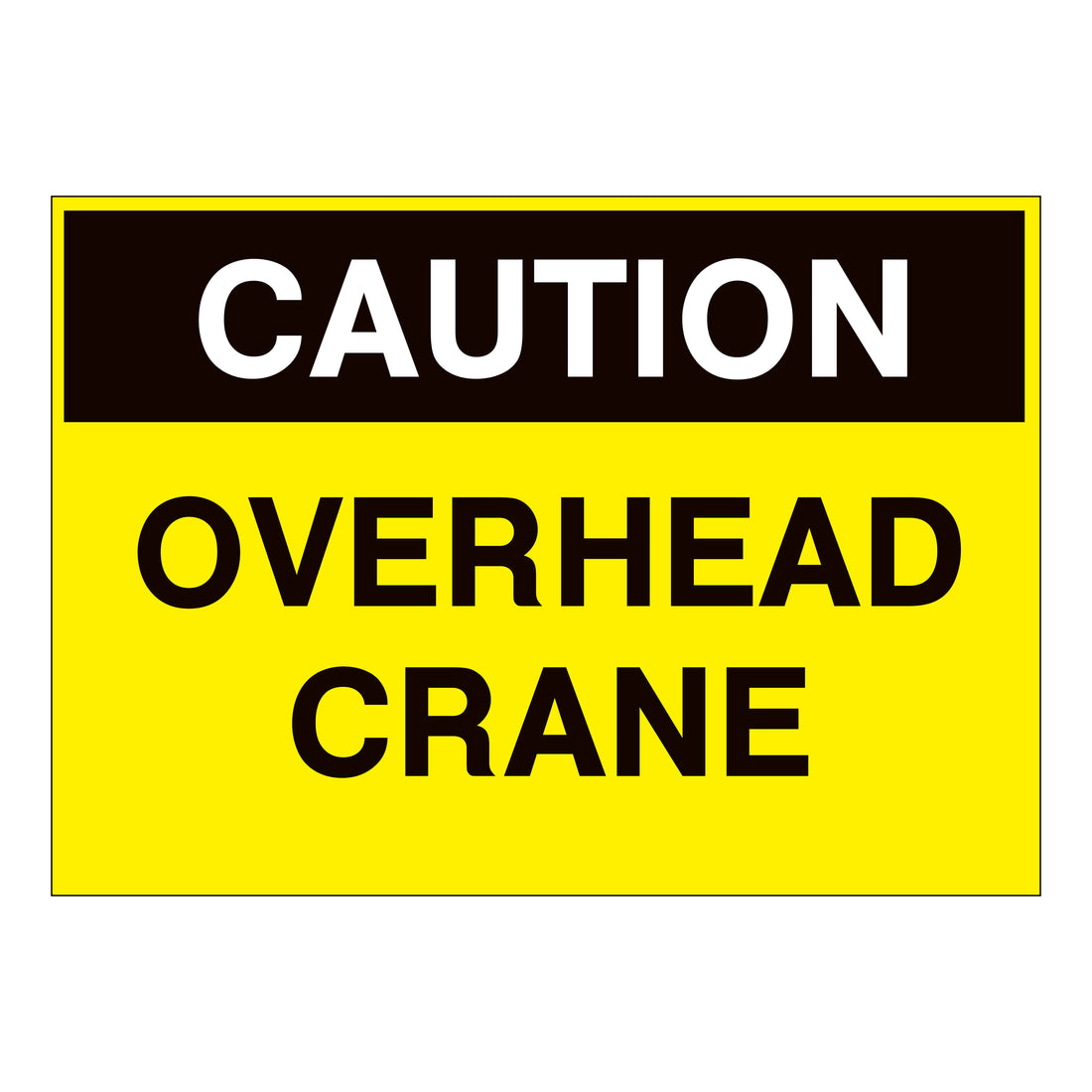 Caution Overhead Crane Sign – Online NZ Signs