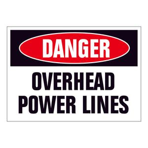 Danger Overhead Power Lines