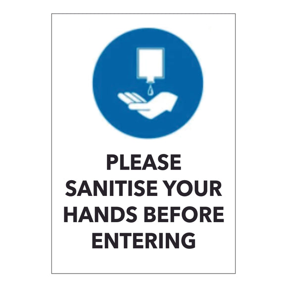 Please Sanitie your Hands Before Entering