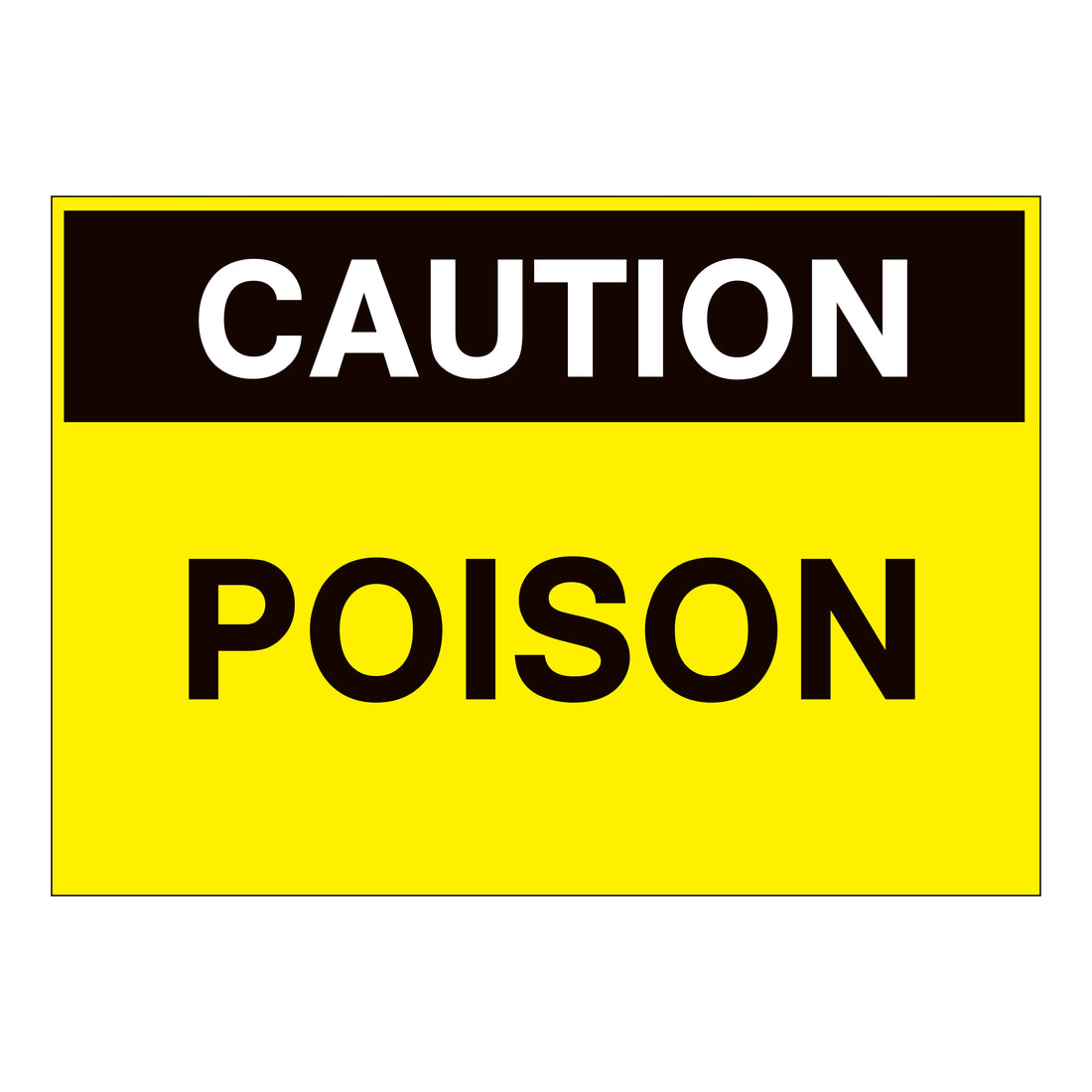 Caution Poison Sign – Online NZ Signs