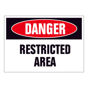 Danger Restricted Area