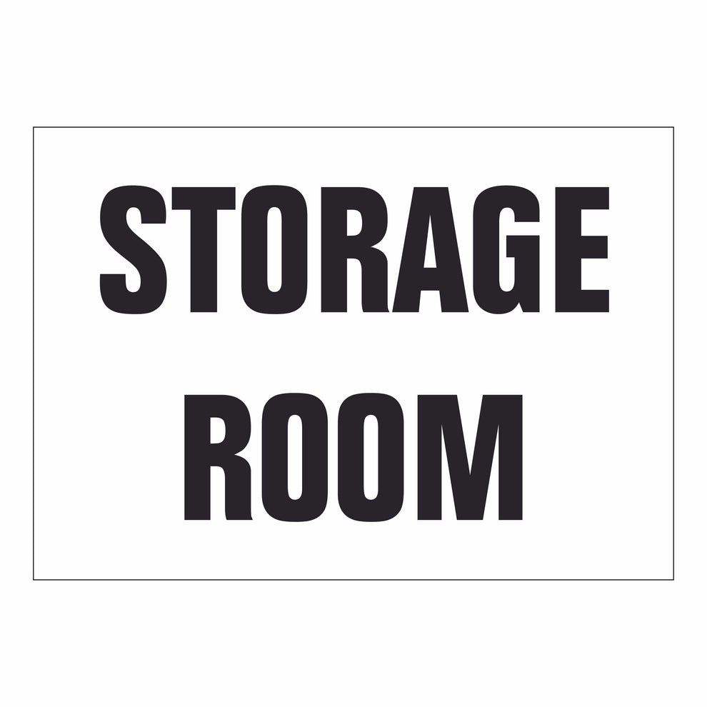 Storage Room – Online NZ Signs