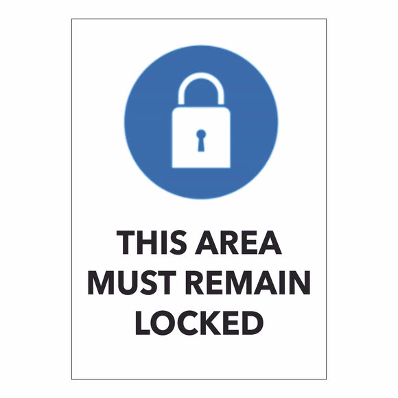 This Area Must Remain Locked