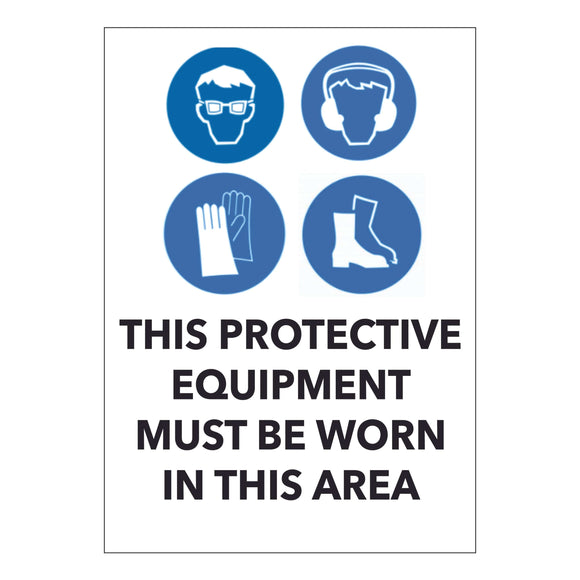 This Protective Equipment Must be Worn in this Area