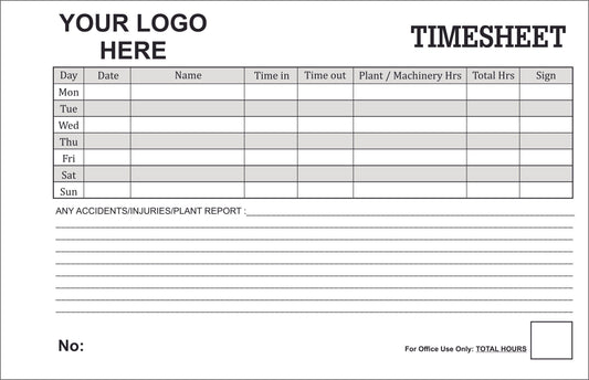 Timesheet Book Type 2