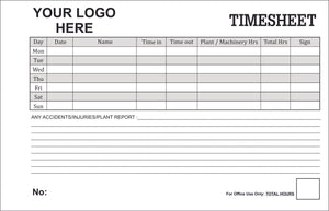 Timesheet Book Type 2