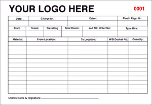 Earthworks Tipping Type 2 Docket Book