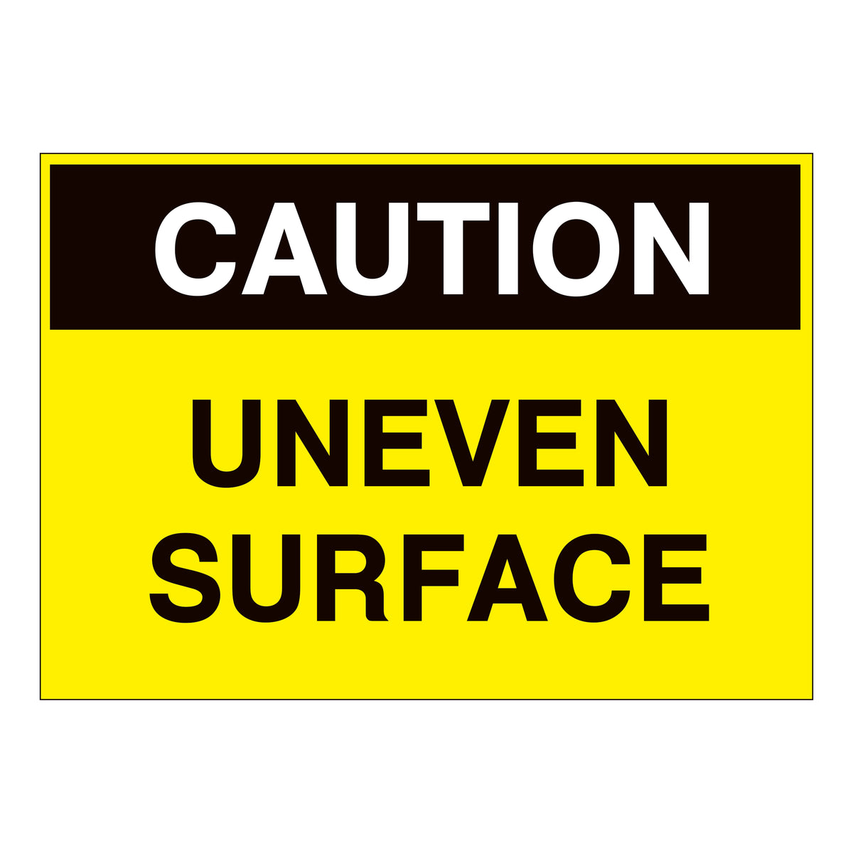 Caution Uneven Surface Sign – Online NZ Signs