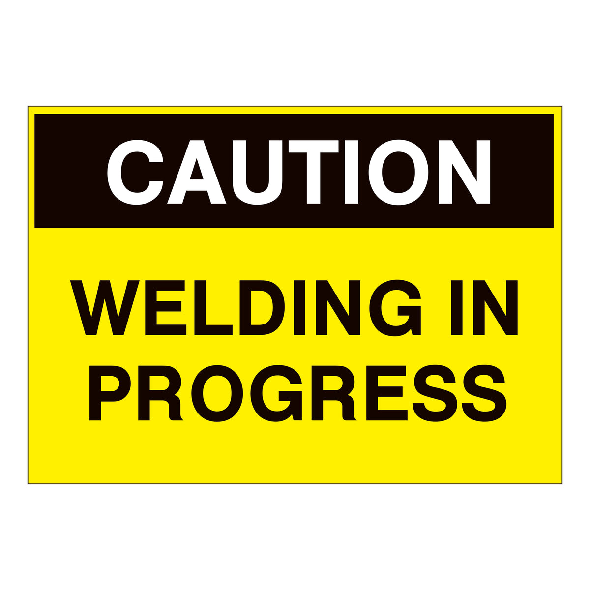 Caution Welding in Progress Sign – Online NZ Signs